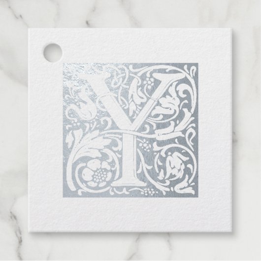 銀周年記念モノグラム照明付き文字Y フェイバータグ (正面)