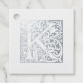 銀周年記念モノグラム照明文字K フェイバータグ (正面)