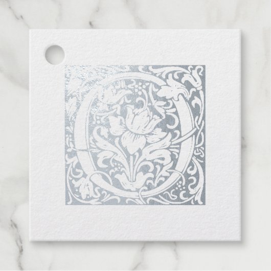 銀周年記念モノグラム照明文字O フェイバータグ (正面)