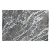 銀大理石バラライトブルー標準サイズ 枕カバー (裏面)