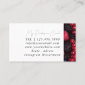 銀大理石ピンクダイヤモンドコーチ名刺 名刺 (裏面)