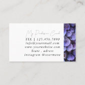 銀大理石ピンクダイヤモンドコーチ名刺 名刺 (裏面)