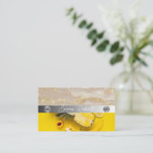 銀大理石ピンクダイヤモンドコーチ名刺 名刺 (スタンド正面)