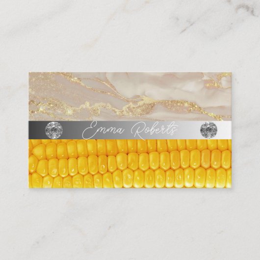 銀大理石ピンクダイヤモンドコーチ名刺 名刺 (正面)