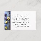 銀大理石ピンクダイヤモンドコーチ名刺 名刺 (裏面)