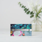 銀大理石ピンクダイヤモンドコーチ名刺 名刺 (スタンド正面)