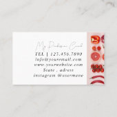 銀大理石ピンクダイヤモンドコーチ名刺 名刺 (裏面)