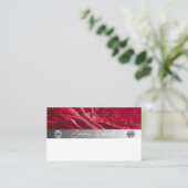 銀大理石ピンクダイヤモンドコーチ名刺 名刺 (スタンド正面)