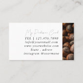 銀大理石ピンクダイヤモンドコーチ名刺 名刺 (裏面)