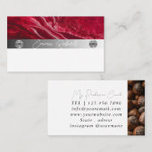 銀大理石ピンクダイヤモンドコーチ名刺 名刺 (正面/裏面)