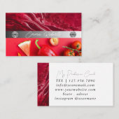 銀大理石ピンクダイヤモンドコーチ名刺 名刺 (正面/裏面)