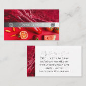 銀大理石ピンクダイヤモンドコーチ名刺 名刺 (正面/裏面)