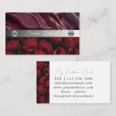 銀大理石ピンクダイヤモンドコーチ名刺 名刺 (正面/裏面)