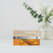 銀大理石ピンクダイヤモンドコーチ名刺 名刺 (スタンド正面)