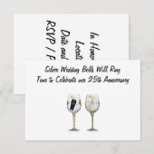 「銀婚式のベル」招待状 招待状 (正面/裏面)