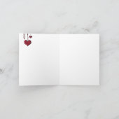 銀婚式の写真を使った感謝カード サンキューカード (内部)