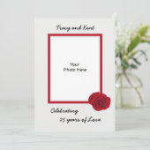 銀婚式25周年パーティー招待状 招待状 (スタンド正面)