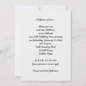 銀婚式25周年パーティー招待状 招待状 (裏面)