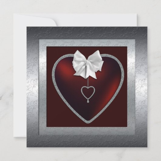 銀婚式25周年パーティー招待状 招待状 (正面)