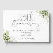 銀婚式25周年記念グリーンフォト ゲストブック (正面)