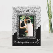 銀婚式25周年 エレガント カード (正面)