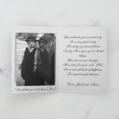 銀婚式25周年 エレガント カード (内部)