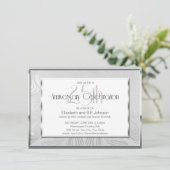 銀婚式25周年 結婚記念日 招待状 (スタンド正面)