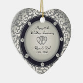 銀婚式 セラミックオーナメント (右)