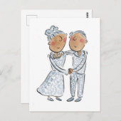 銀婚式 ポストカード (正面/裏面)