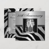 銀婚式 招待状 (正面/裏面)