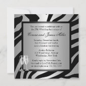 銀婚式 招待状 (裏面)