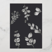 銀婚式 箔招待状 (裏面)