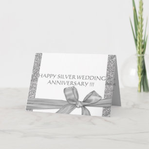 銀婚式 結婚記念日 カード