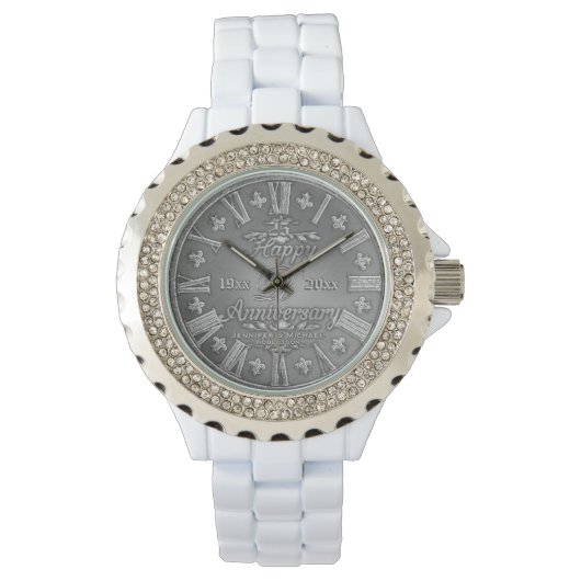 銀婚式 腕時計 (正面)