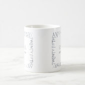 銀婚式（25周年結婚記念日）プレゼント コーヒーマグカップ (中央)