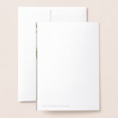 銀婚式 25周年記念 箔カード (裏面封筒付き)