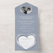 銀婚式 25周年 パーティー イベント アル オールインワン招待状 (内側)