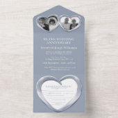 銀婚式 25周年 パーティ イベント オールインワン招待状 (内側)