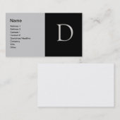 銀字D名刺を上げた 名刺 (正面/裏面)