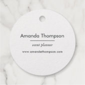 銀実在唇フォイルメッセージカード フェイバータグ (裏面)