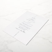 銀実在箔モノグラエレガントム結婚ズ 箔招待状 (回転した状態)