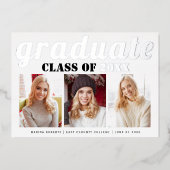 銀実在箔2023年大学院写真クラス 箔招待状 (正面)