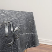 銀山羊座〔占星術の〕十二宮図シンボル鋼スタイル テーブルクロス (インサイチュ)