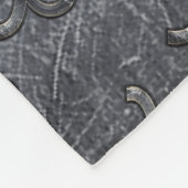 銀山羊座〔占星術の〕十二宮図シンボル鋼スタイル フリースブランケット (角)