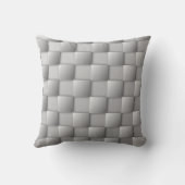 銀市松模様に腰枕 クッション (裏面)