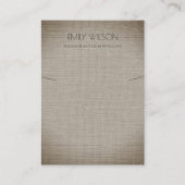 銀布箔ステックネックレスのネックレスディスプレイ 名刺 (正面)