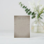 銀布箔ステックネックレスのネックレスディスプレイ 名刺 (スタンド正面)