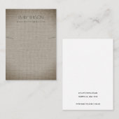 銀布箔ステックネックレスのネックレスディスプレイ 名刺 (正面/裏面)