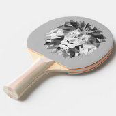 銀幾何学ライオンズヘッド 卓球ラケット (正面アングル)