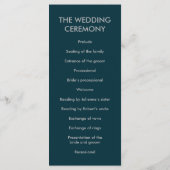 銀幾何学式結婚プログラム プログラム (裏面)